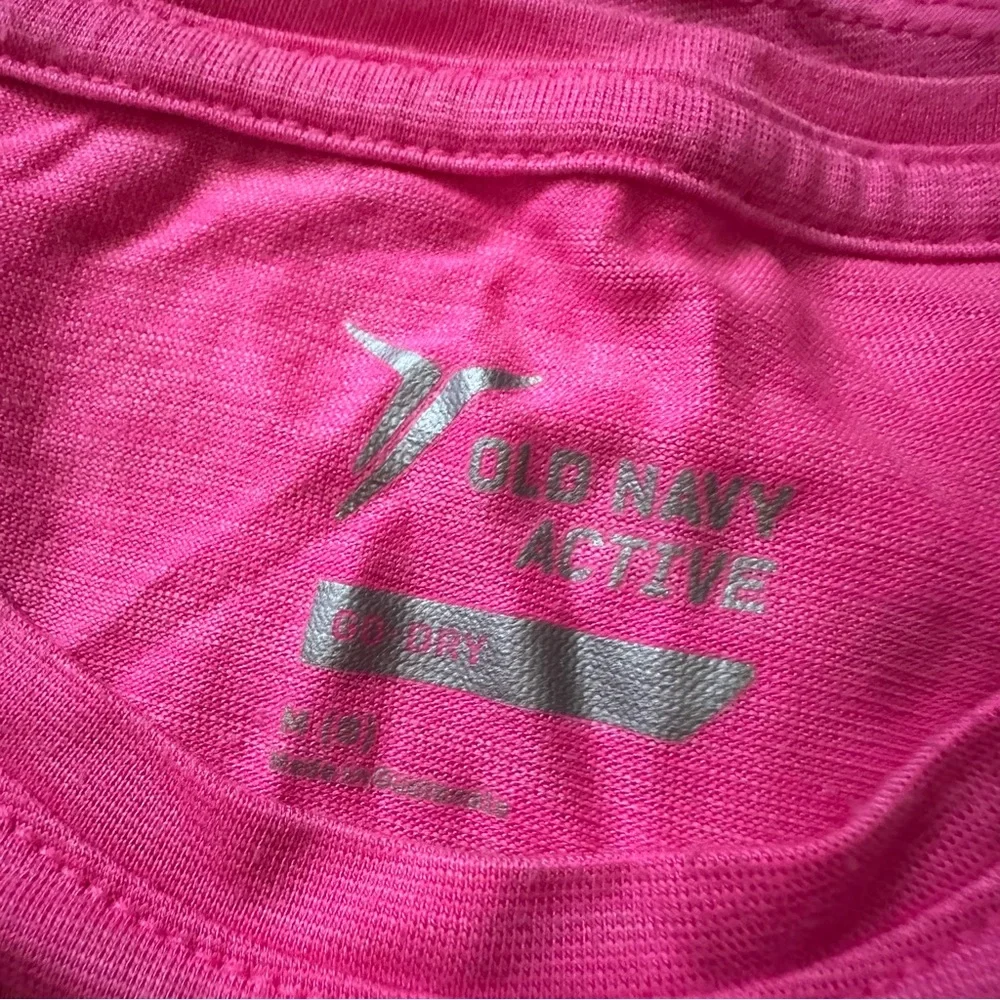 Old Navy Active Fuchsia Hot Pink Tee + Tank Top